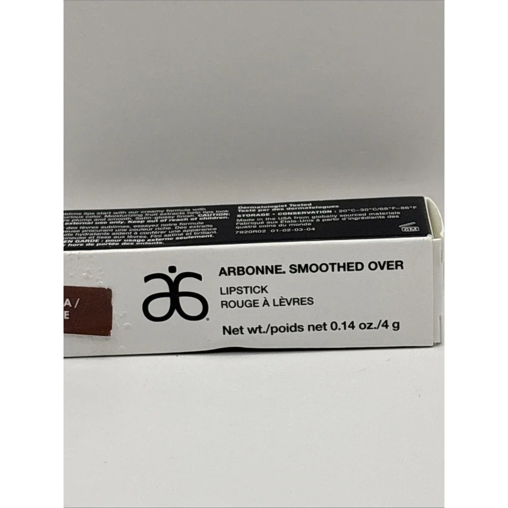 Arbonne Smoothed Over Lipstick Rouge A Levres Shade TERRA, 4.9g NEW IN BOX